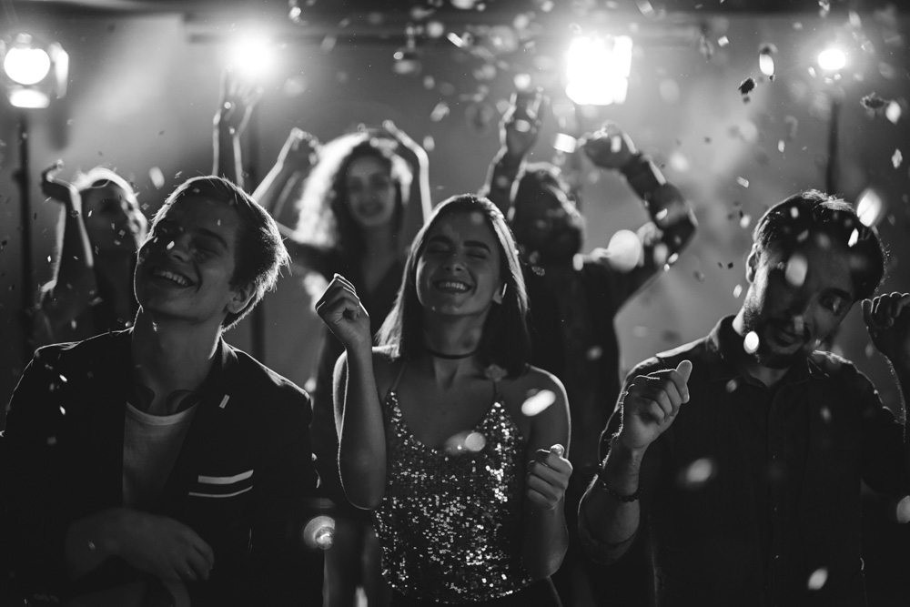 People dancing AV Event Productions bw